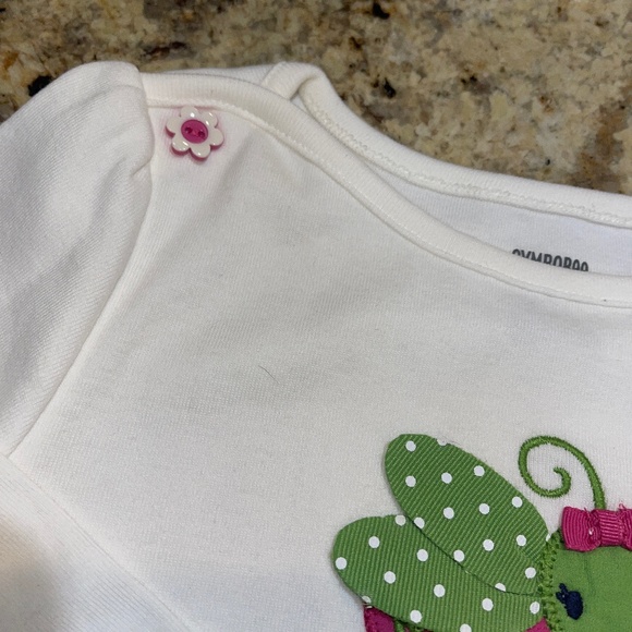 NEW GYMBOREE Showers of Flowers Grasshopper Top Polka Dot 18-24 Toddler Cute NWT - Picture 3 of 6